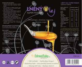 Lněný olej SUPER POSÍLENÍ  250ml
